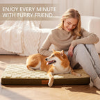 Patas Lague — Cama Ortopédica con Espuma Egg Crate, Funda Lavable y Base Antideslizante para Perro