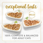Fancy Feast Grilled — Alimento Húmedo Variedad Aves y Res para Gato (Pack de 30 latas)