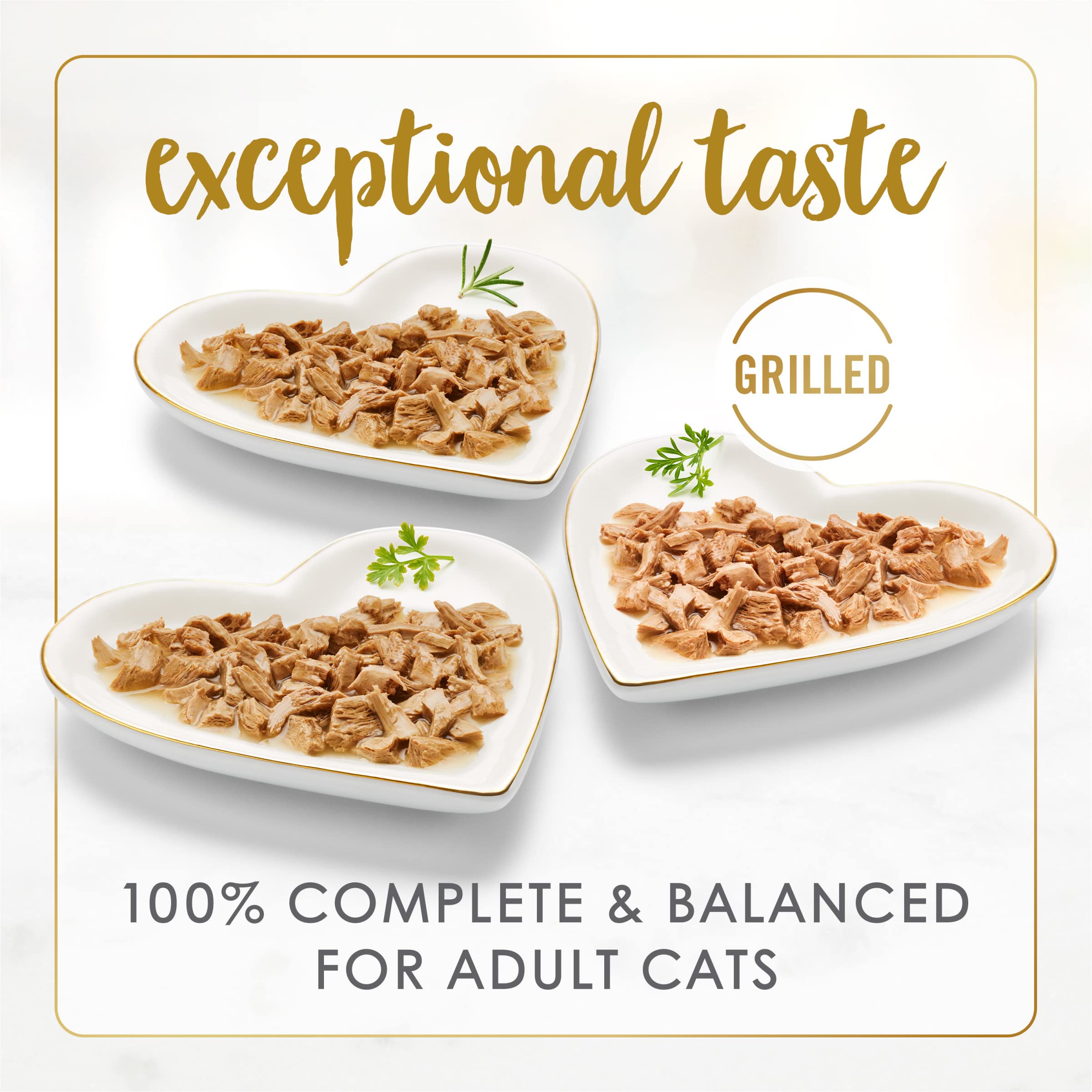 Fancy Feast Grilled — Alimento Húmedo Variedad Aves y Res para Gato (Pack de 30 latas)