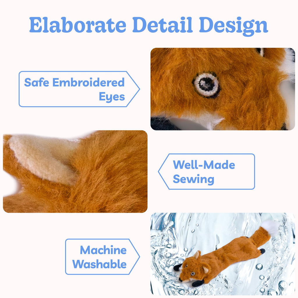 SHARLOVY Bubble Plush — Juguetes de Peluche Chirriantes y Crujientes sin Relleno para Perro