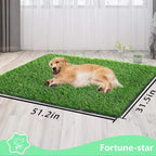 Fortune-star — Tapete de Pasto Artificial Reutilizable para Entrenamiento de Baño para Perros, Uso Interior y Exterior