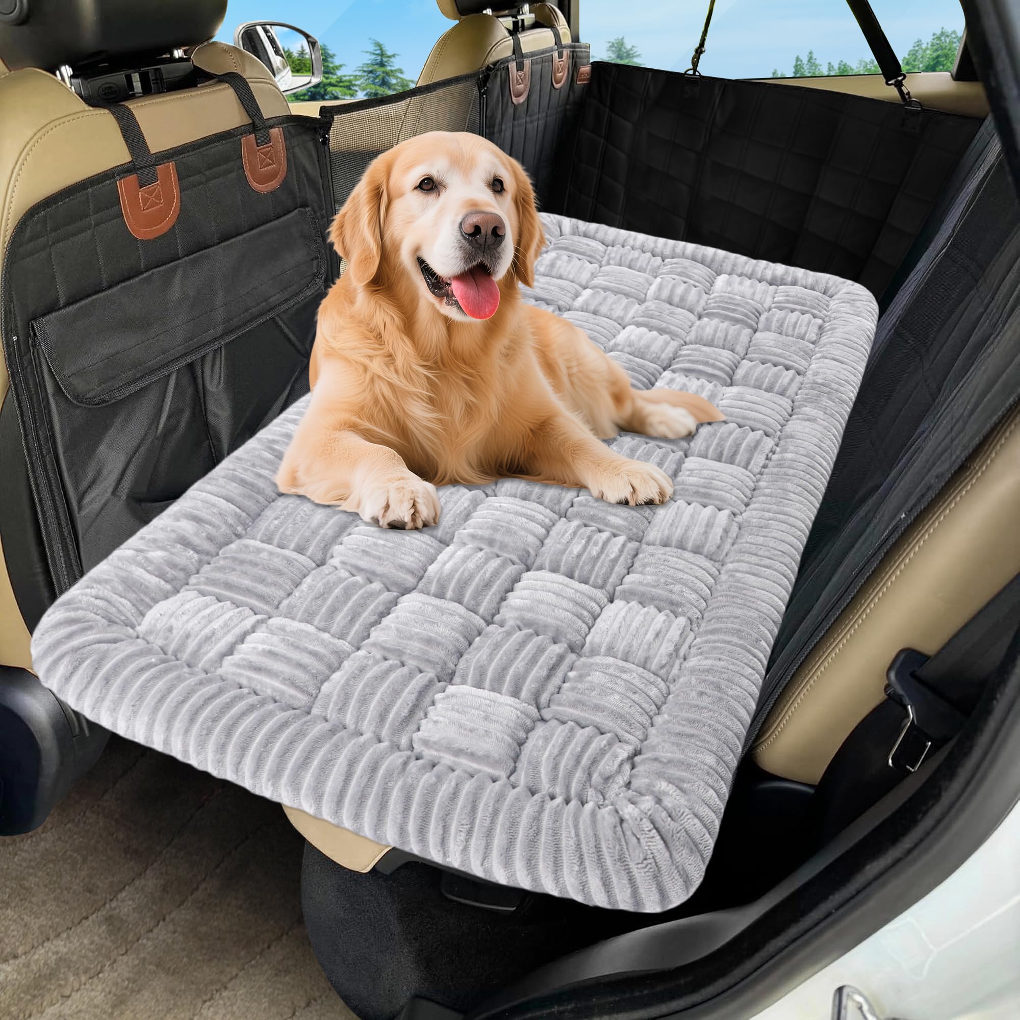 Loiion — Cama para Perro con Diseño Escocés y Funda Protectora para Sofá