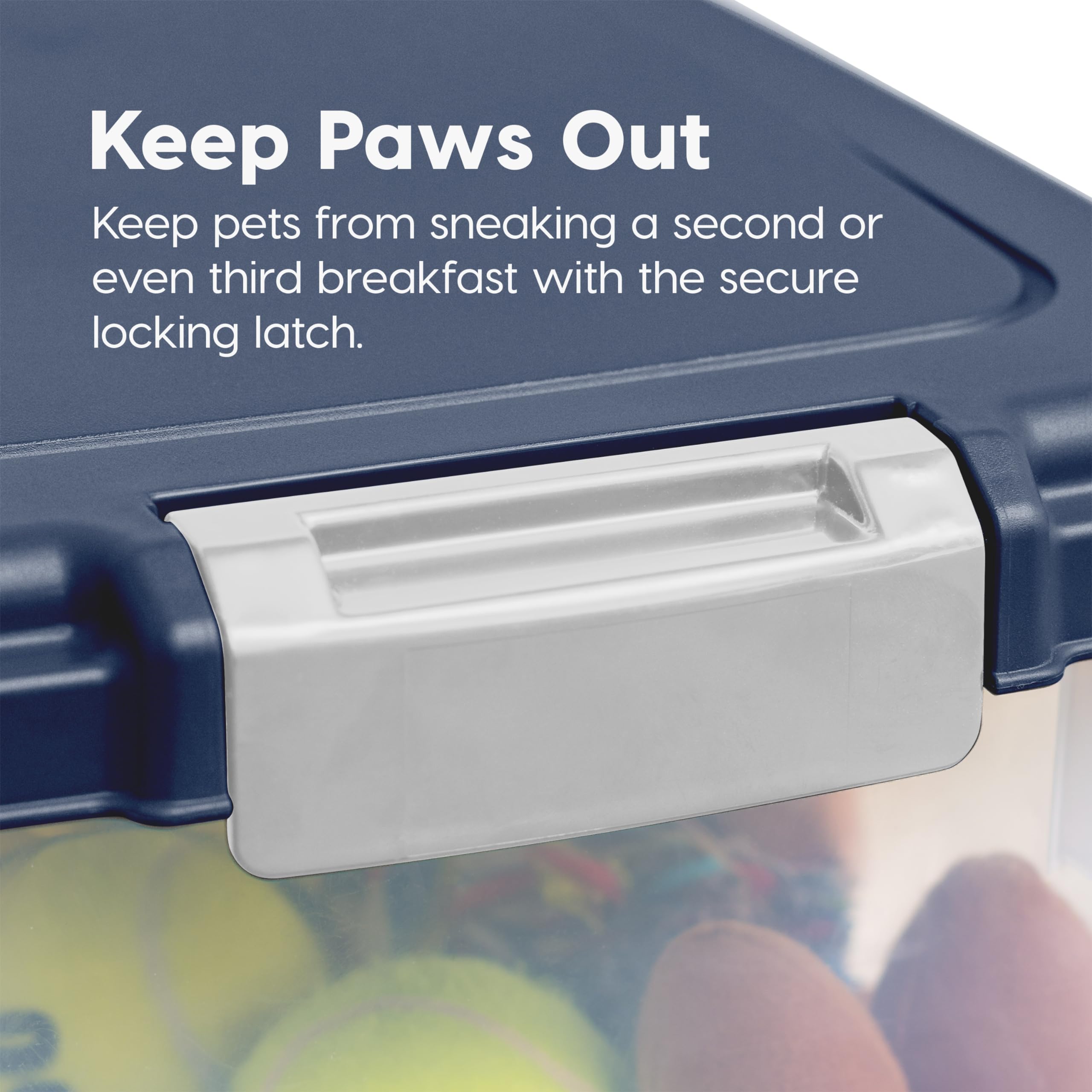 IRIS USA — Contenedor Hermético para Alimento de Perro y Gato, Combo 30 lbs y 11 lbs, Apilable con Ruedas y Taza Medidora de 2 Tazas
