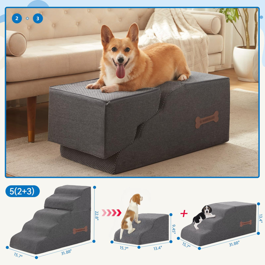 Nordjager — Escaleras para Perros Pequeños — Acceso Seguro a Muebles y Camas para Mascotas