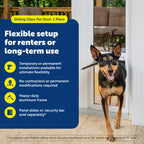 PetSafe Doggy Door — Puerta para Perros en Puertas Corredizas de Vidrio con Altura Ajustable