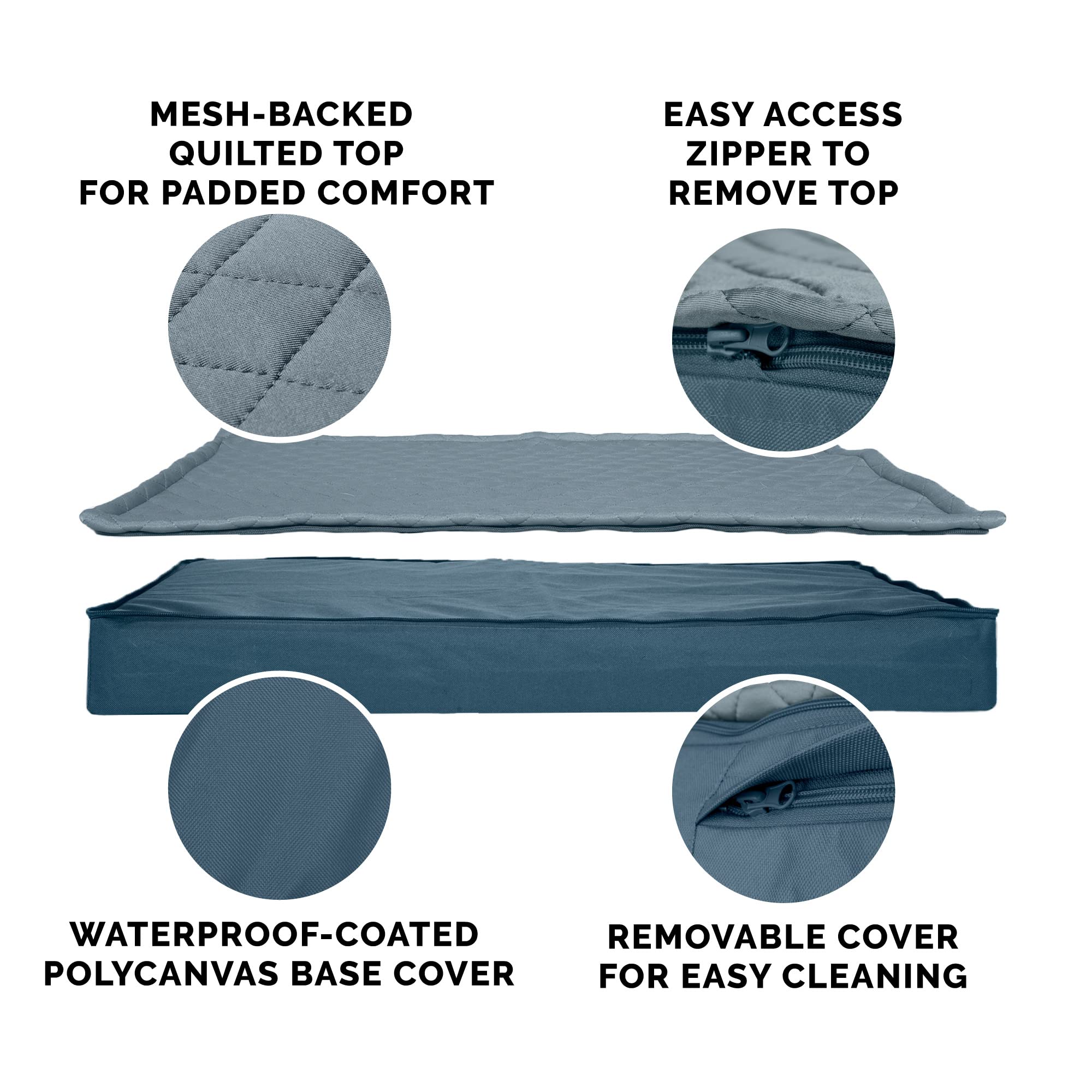 Furhaven — Cama Ortopédica con Cubierta Lavable y Desmontable para Perro