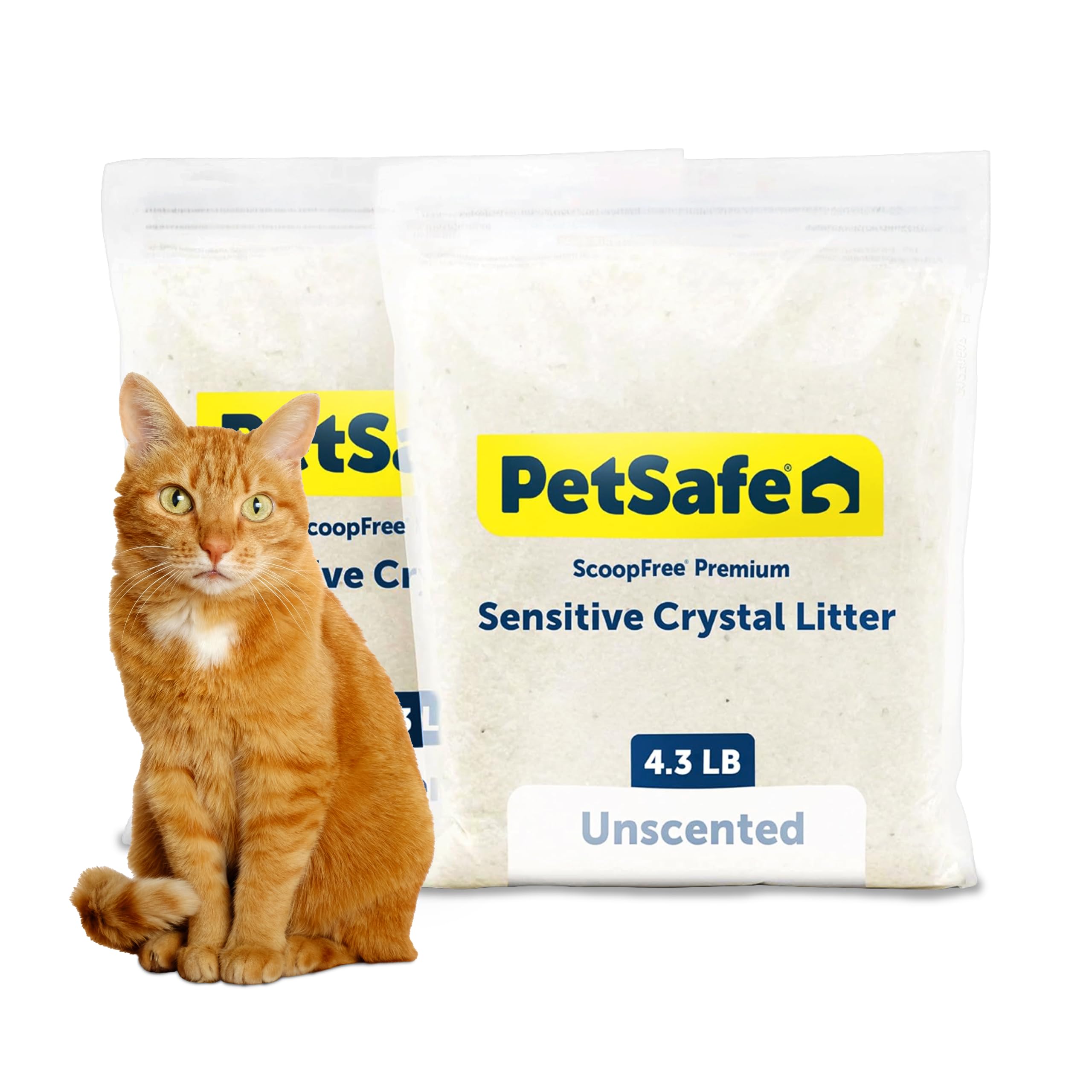 PetSafe ScoopFree — Arena de Cristales de Sílica Premium para Gato, Control de Olores 5 Veces Superior