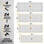 CAT Caterpillar — Tapete Protector de Compuerta Trasera para Camioneta Pick-Up, Hule Ultra Resistente de Alto Rendimiento, Universal Recortable 62" x 21" (CAMT-1509), Negro