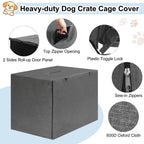 HiCaptain — Cubierta para Jaula de Perro en Poliéster 600D, Resistente al Viento y al Agua, para Uso Interior y Exterior