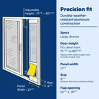 PetSafe Doggy Door — Puerta para Perros en Puertas Corredizas de Vidrio con Altura Ajustable