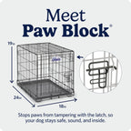 MidWest iCrate — Jaula Plegable de Doble Puerta con Divisor para Perros Medianos