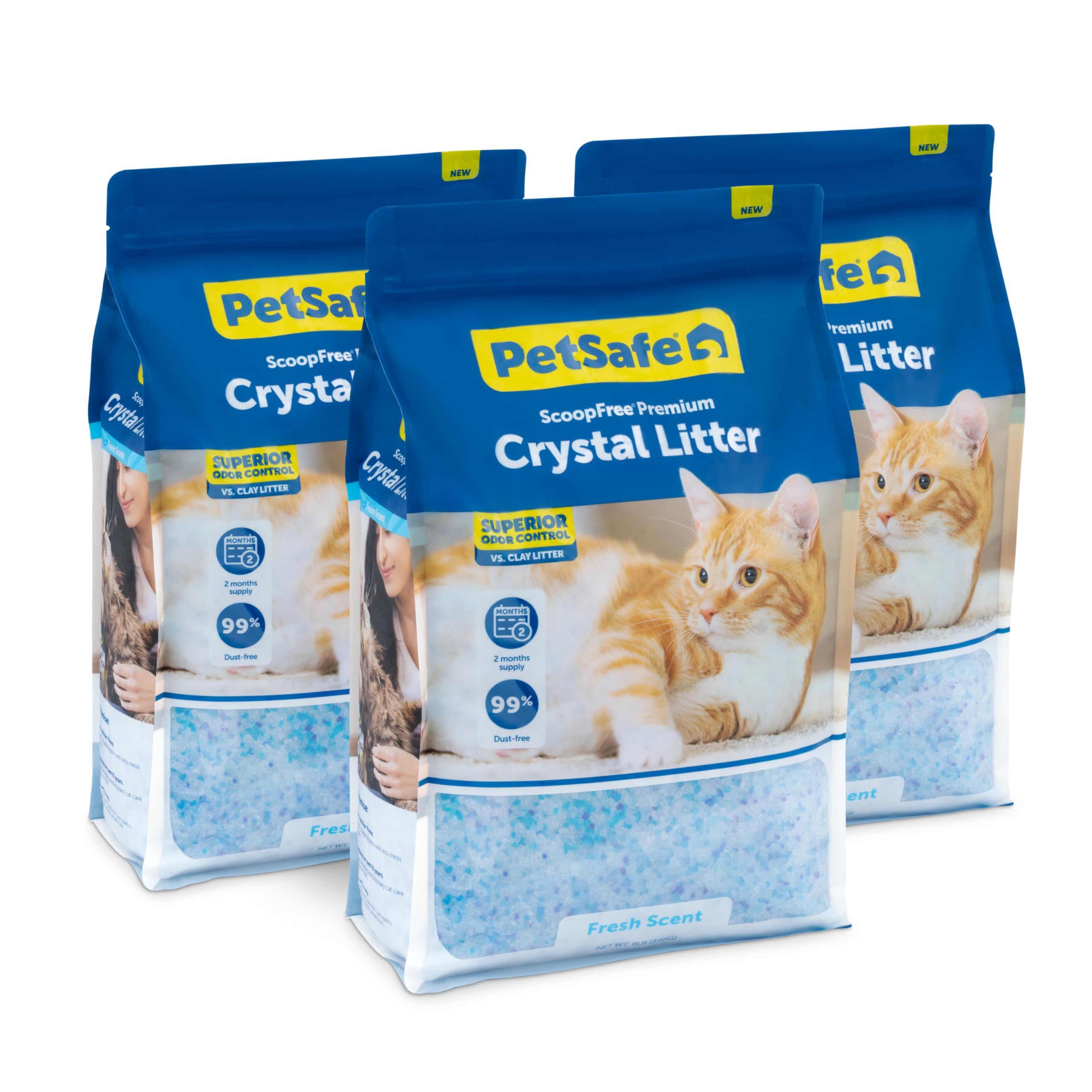 PetSafe ScoopFree — Arena de Cristal con Control de Olores para Gato