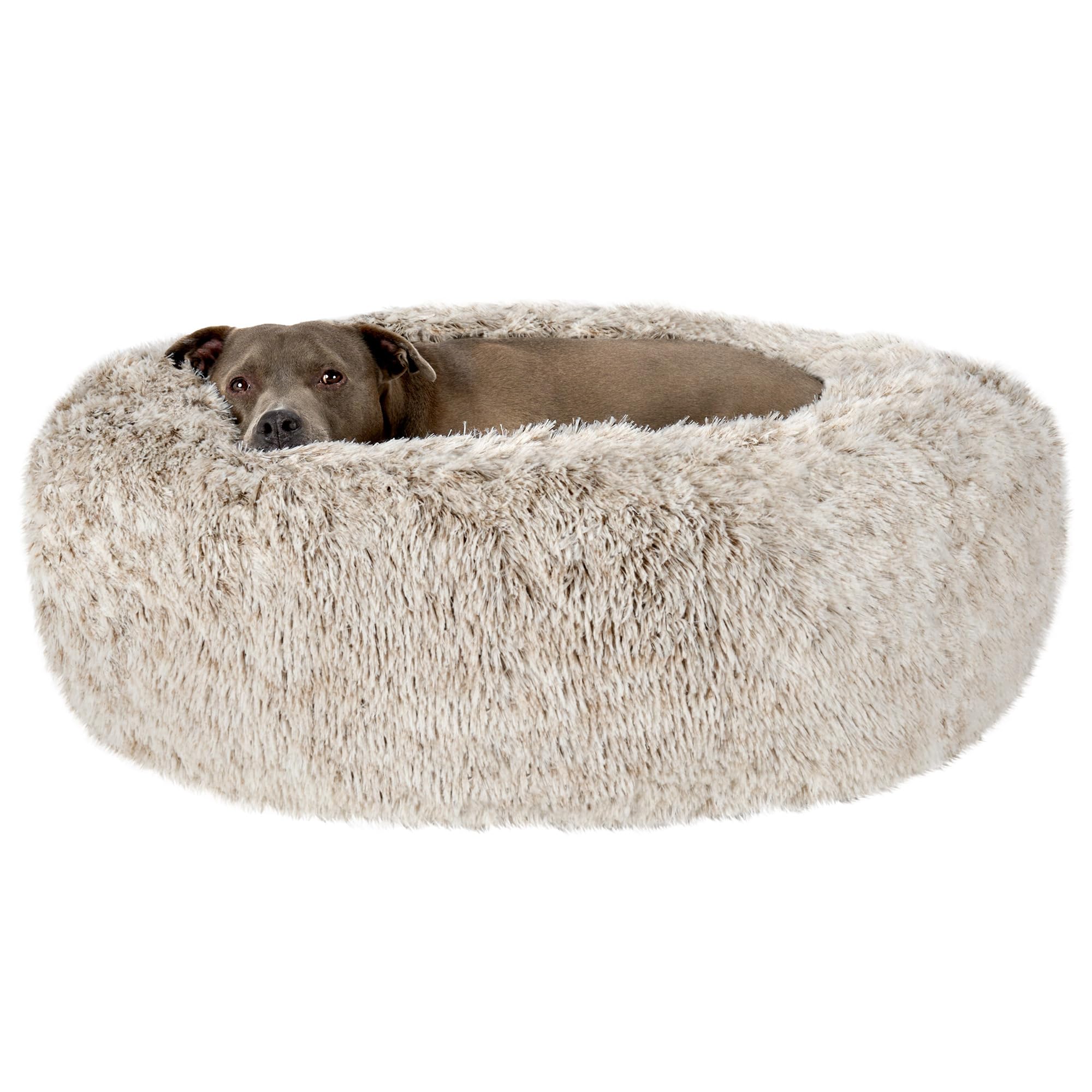 FurHaven Calming Cuddler — Cama Donut Calmante de Peluche para Perros y Gatos