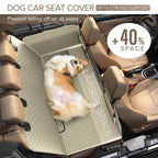 SHARLOVY — Funda Cubre Asiento Trasero para Auto con Extensión y Hamaca, Resistente a Mordidas para Perros