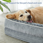 BFPETHOME — Cama Ortopédica Impermeable Estilo Sofá con Cubierta Lavable y Base Antiderrapante para Perros