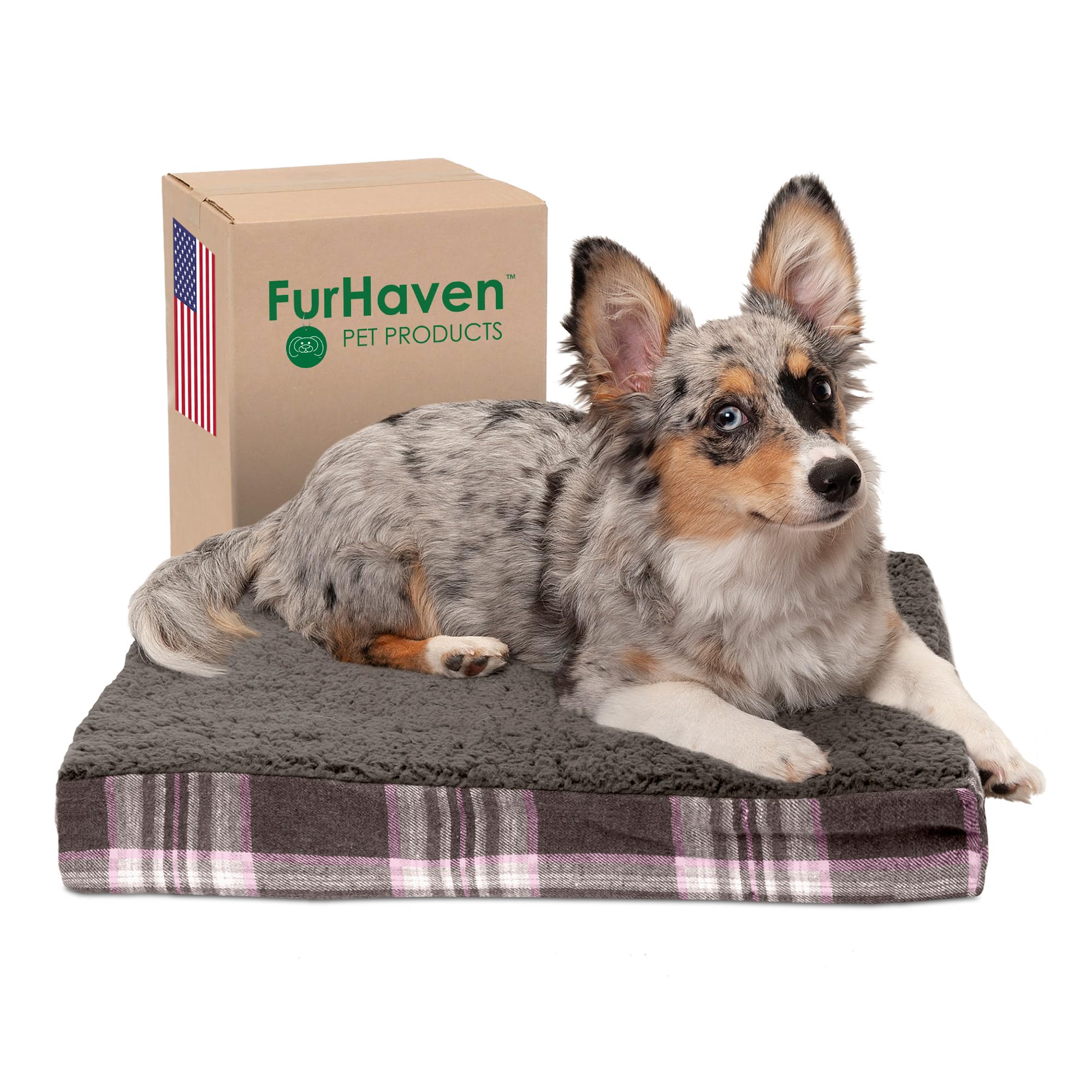 Furhaven — Cama Ortopédica con Cubierta Lavable y Desmontable para Perro