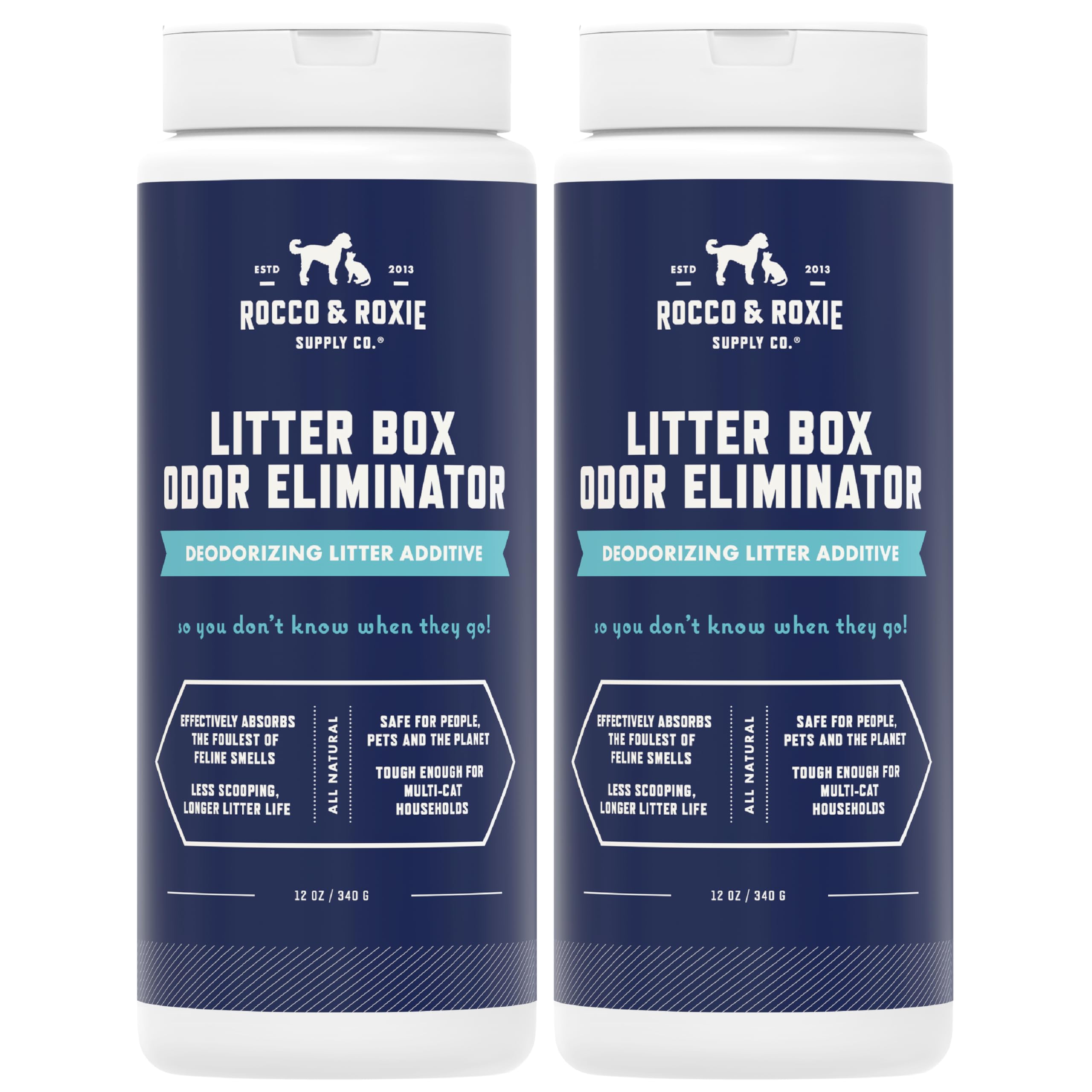 Rocco & Roxie — Eliminador de Olores para Caja de Arena — Desodorizante Natural de Mazorca para Gato
