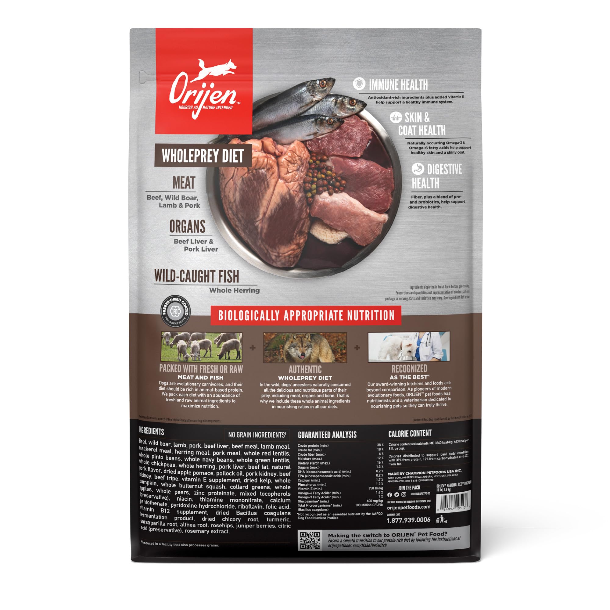 ORIJEN — Alimento Seco Sin Granos para Perro