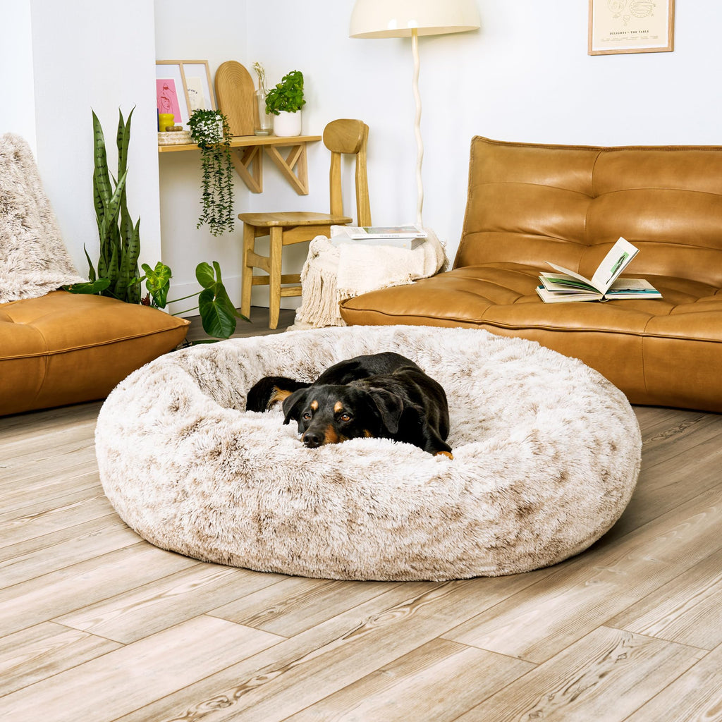 FurHaven Calming Cuddler — Cama Donut Calmante de Peluche para Perros y Gatos