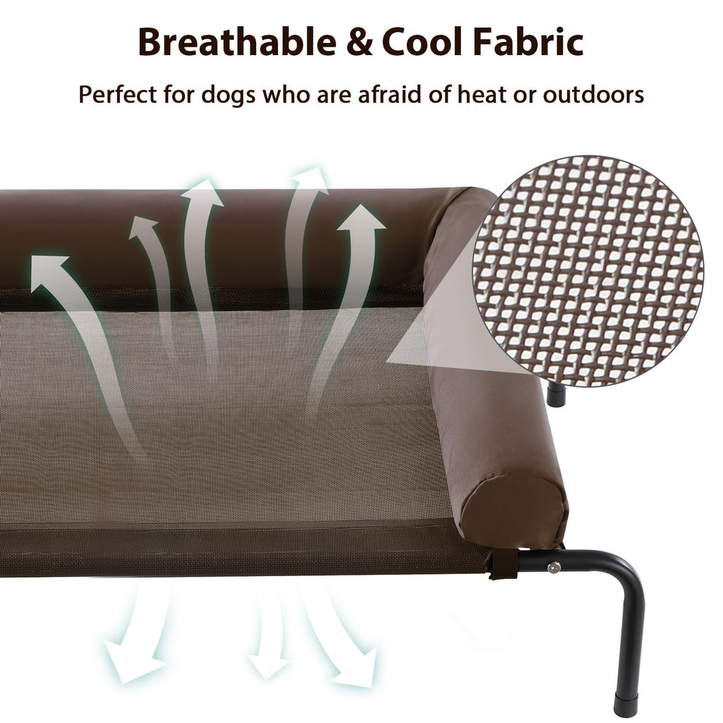 RRPETHOME — Cama Elevada Refrescante con Malla Transpirable y Patas Antideslizantes para Perros Grandes