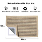 FUKUMARU — Tapete Rascador de Sisal Natural para Gato | Protege Tapetes y Sofás