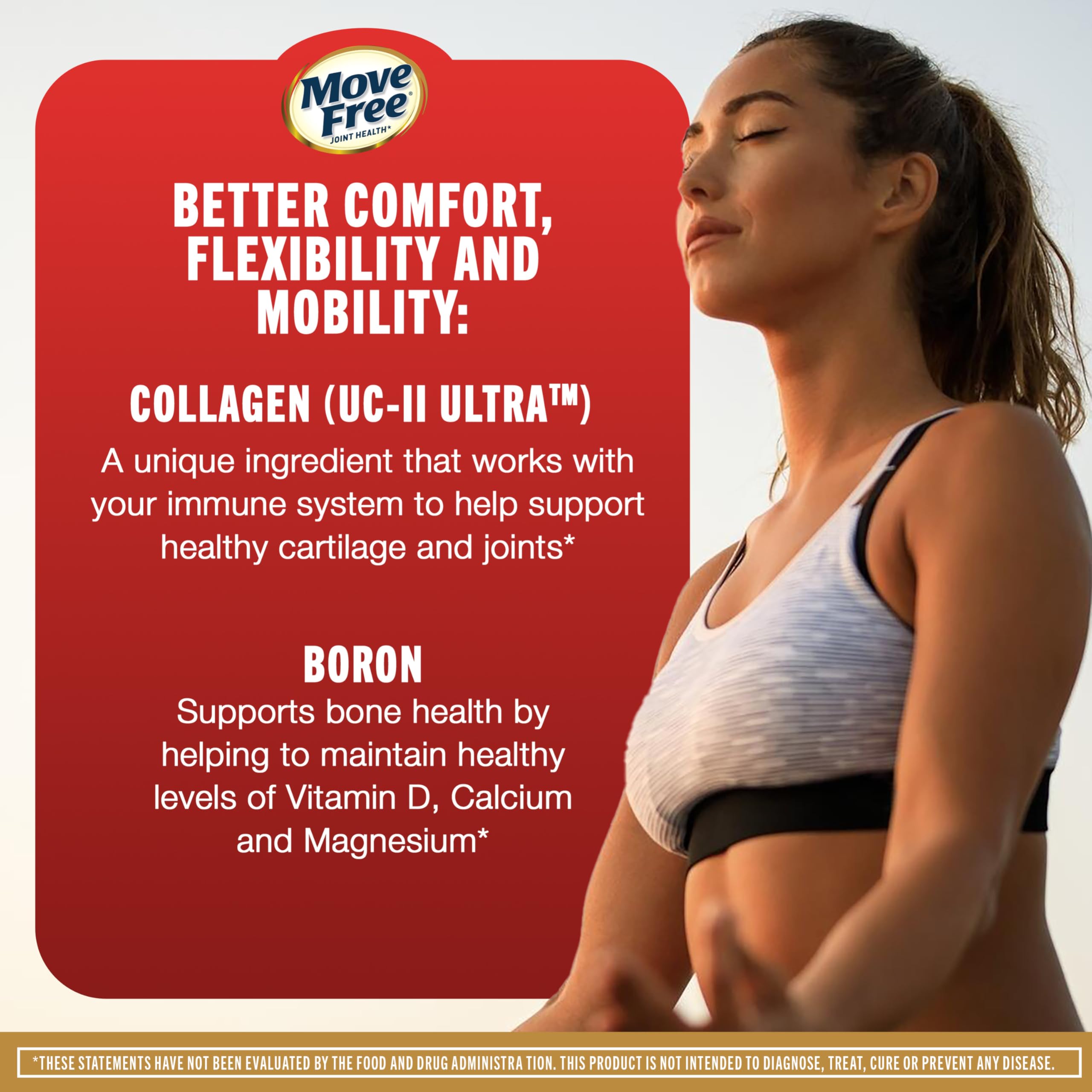 Move Free Ultra Triple Acción — Suplemento de Colágeno Tipo II para Soporte de Articulaciones, Cartílago y Huesos en Perros