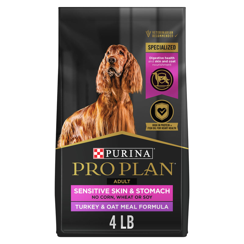 Purina Pro Plan Sensitive Skin & Stomach — Croquetas con Probióticos de Pavo y Avena para Perro Adulto