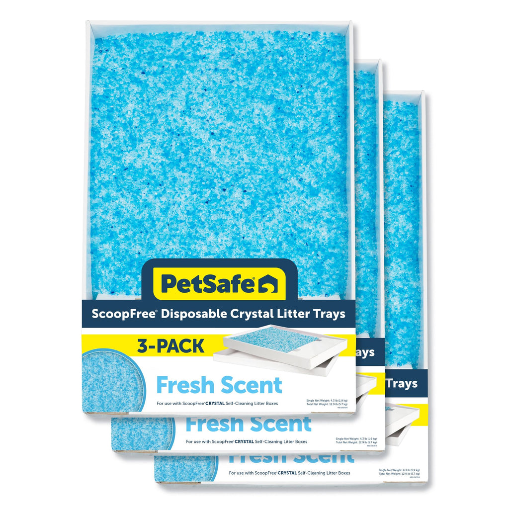 PetSafe ScoopFree — Bandeja Desechable con Cristales de Sílica para Caja de Arena Automática para Gatos