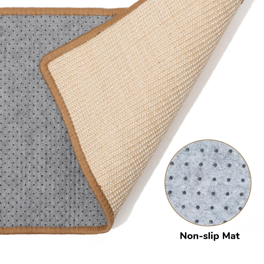 FUKUMARU — Tapete Rascador de Sisal Natural para Gato | Protege Tapetes y Sofás