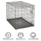 New World — Jaula para Perro Plegable de Metal con Doble Puerta