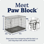 MidWest iCrate — Jaula Plegable de Doble Puerta con Divisor para Perros Medianos