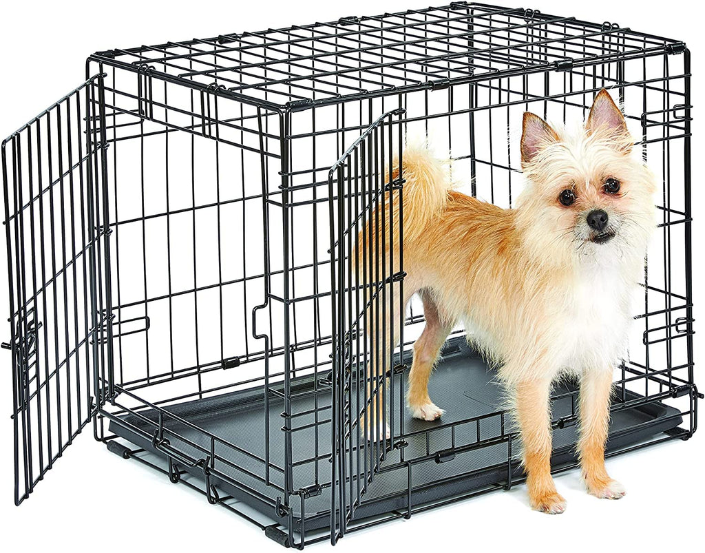 New World — Jaula para Perro Plegable de Metal con Doble Puerta