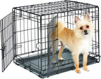 New World — Jaula para Perro Plegable de Metal con Doble Puerta