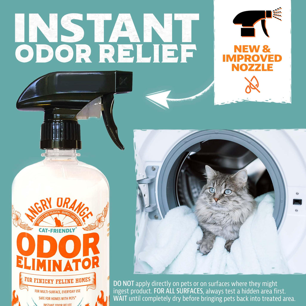 Angry Orange — Eliminador de Olores para Mascotas con Aceite Natural de Naranja para Orina de Perro y Gato, Manchas en Alfombras y Malos Olores