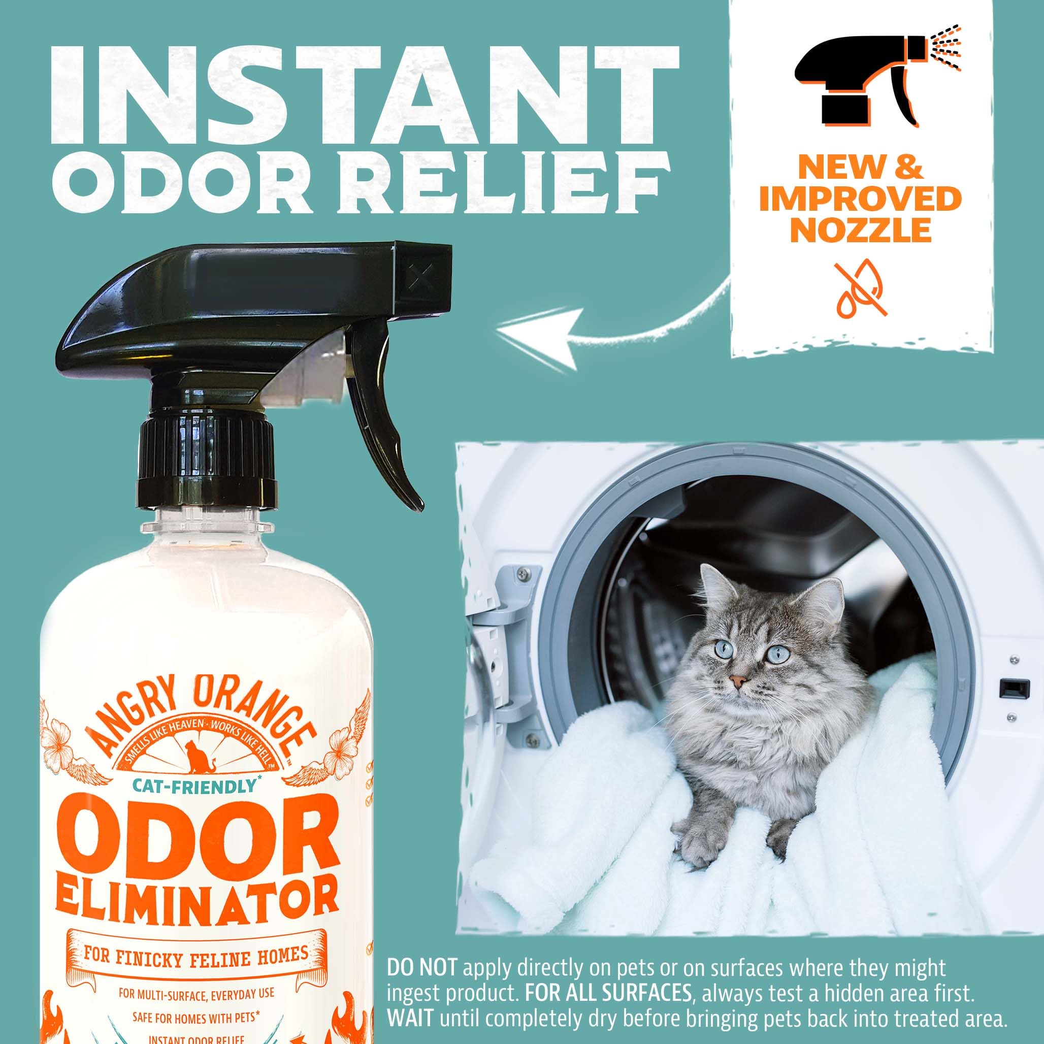 Angry Orange — Eliminador de Olores para Mascotas con Aceite Natural de Naranja para Orina de Perro y Gato, Manchas en Alfombras y Malos Olores
