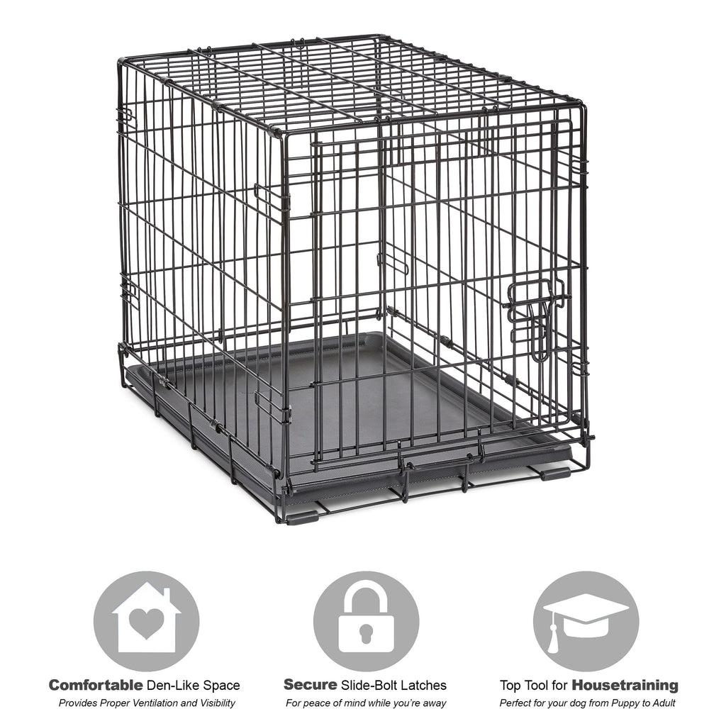 New World — Jaula para Perro Plegable de Metal con Doble Puerta