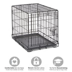 New World — Jaula para Perro Plegable de Metal con Doble Puerta