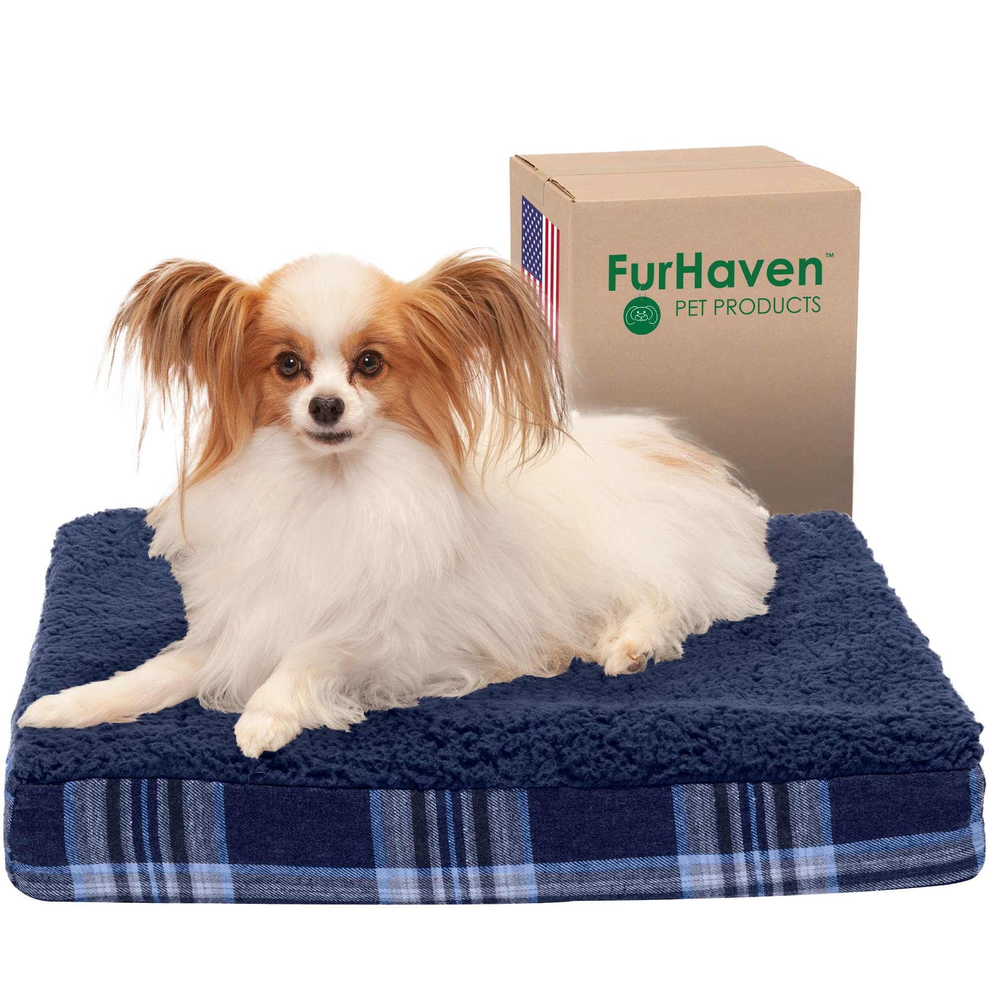 Furhaven — Cama Ortopédica con Cubierta Lavable y Desmontable para Perro