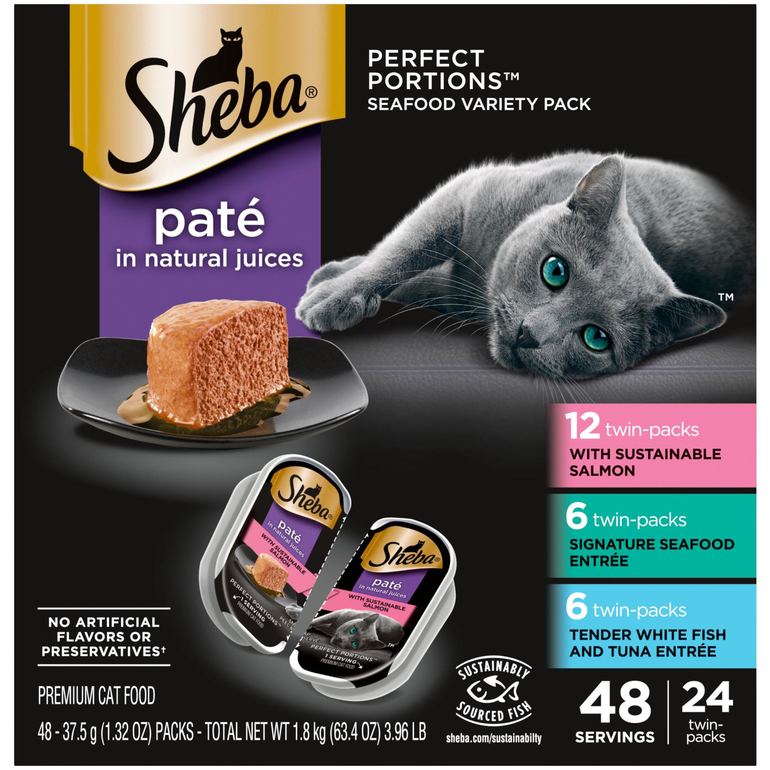Sheba Perfect Portions — Alimento Húmedo en Paté para Gato Adulto