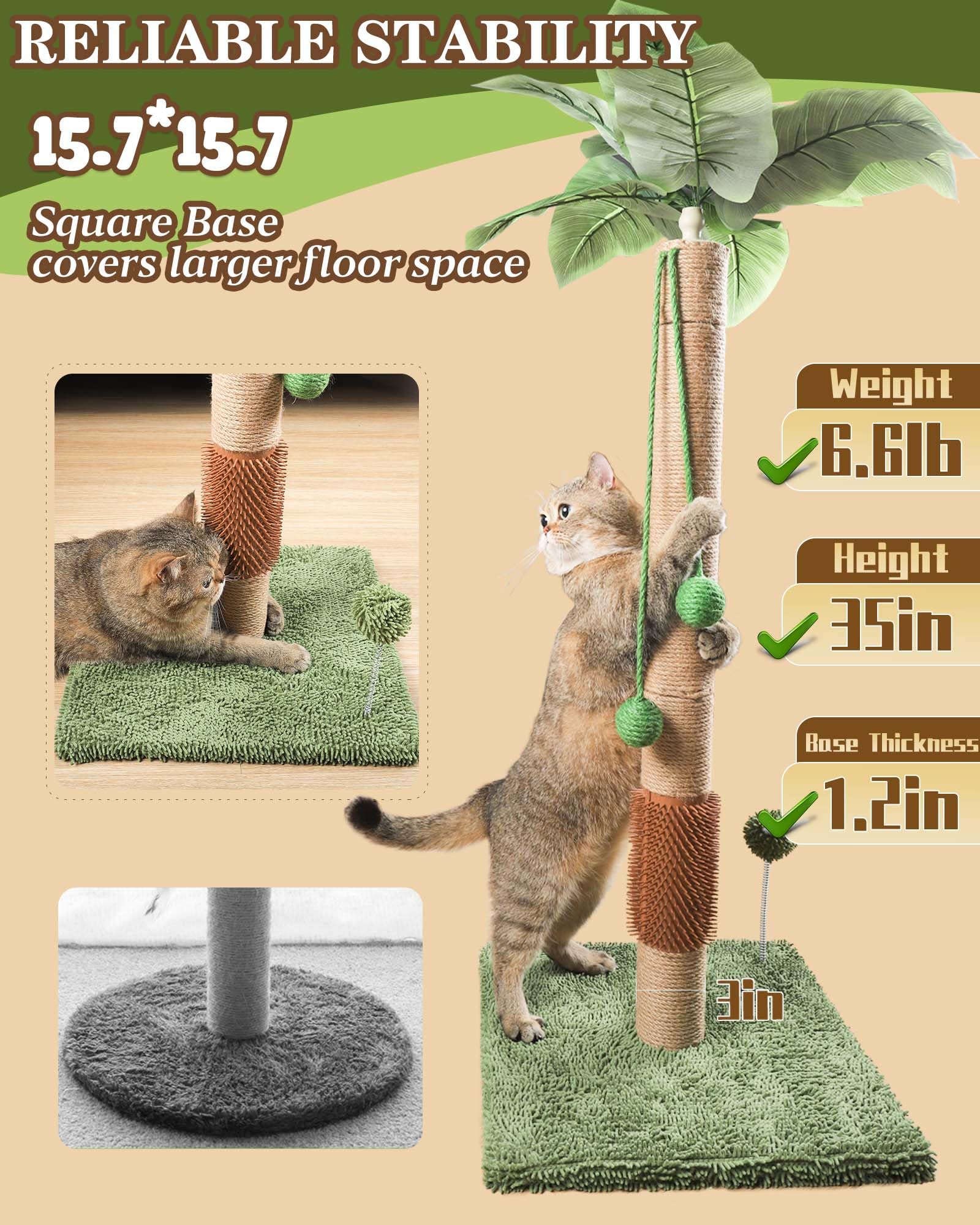 ANWA — Rascador Alto para Gatos Adultos de Interior
