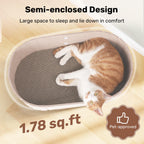 FUKUMARU — Rascador con Forma de Sofá para Gato, Reversible y Desmontable, Cama Rascadora Redonda para Gatos de Interior