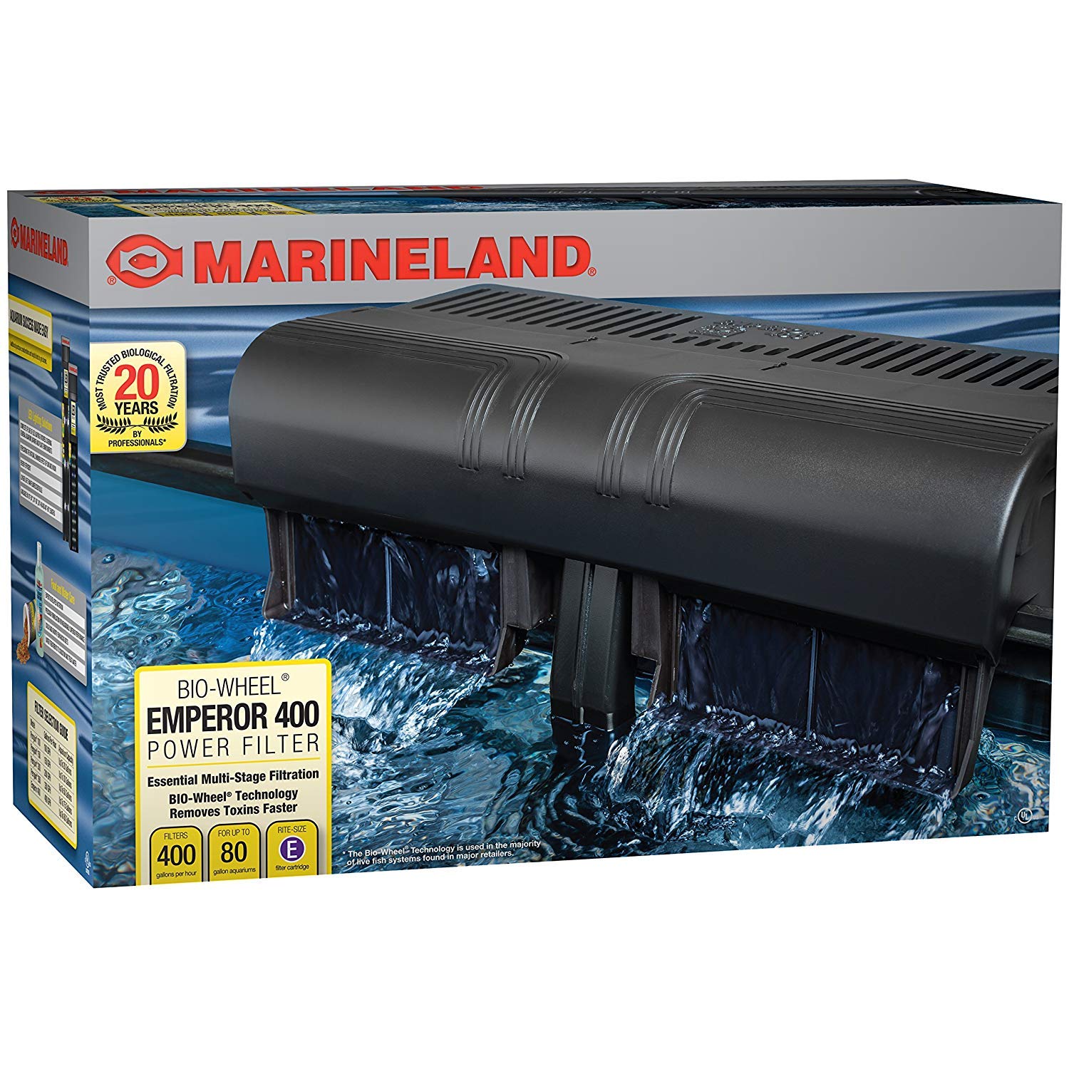 ML FLTR Emperor 400BD CT — Filtro Purificador de Agua para Acuarios y Mascotas