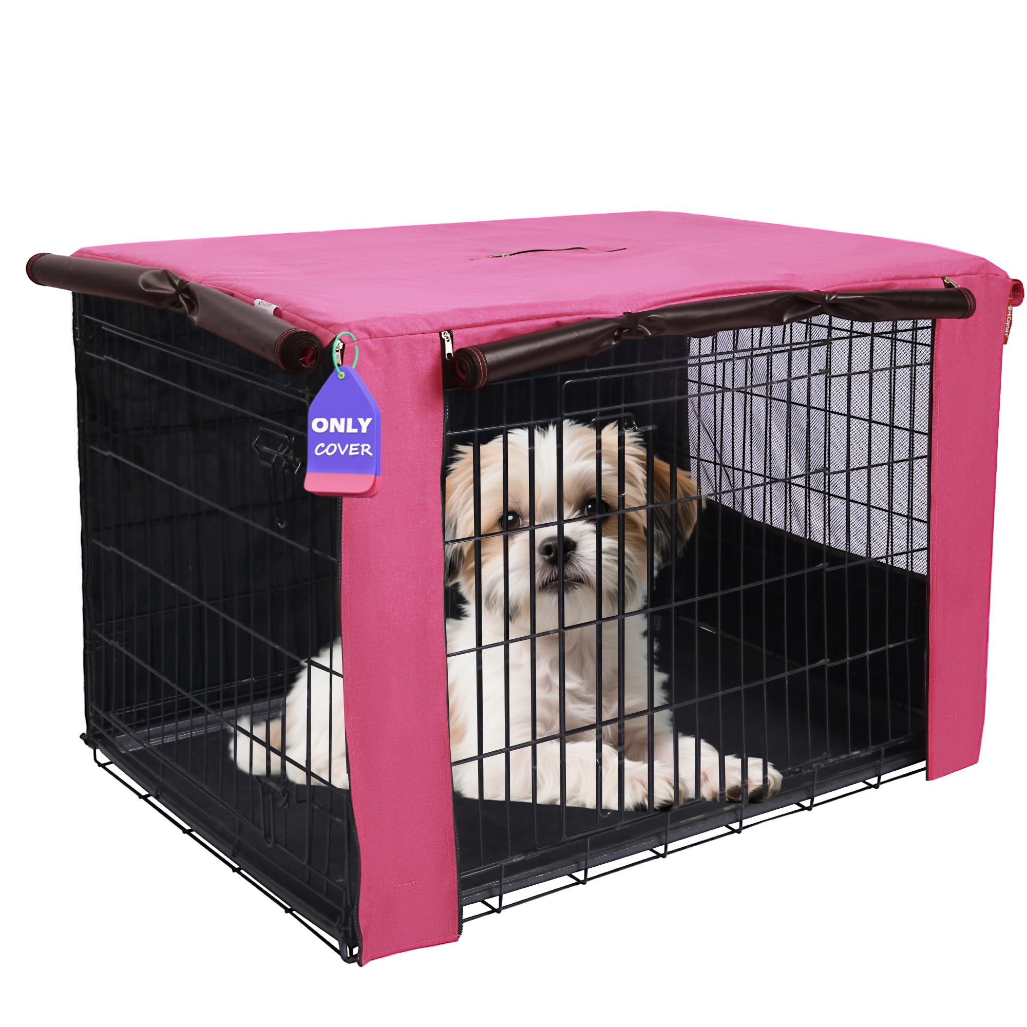 HiCaptain — Cubierta para Jaula de Perro en Poliéster 600D, Resistente al Viento y al Agua, para Uso Interior y Exterior