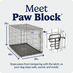 MidWest iCrate — Jaula Plegable de Doble Puerta con Divisor para Perros Medianos