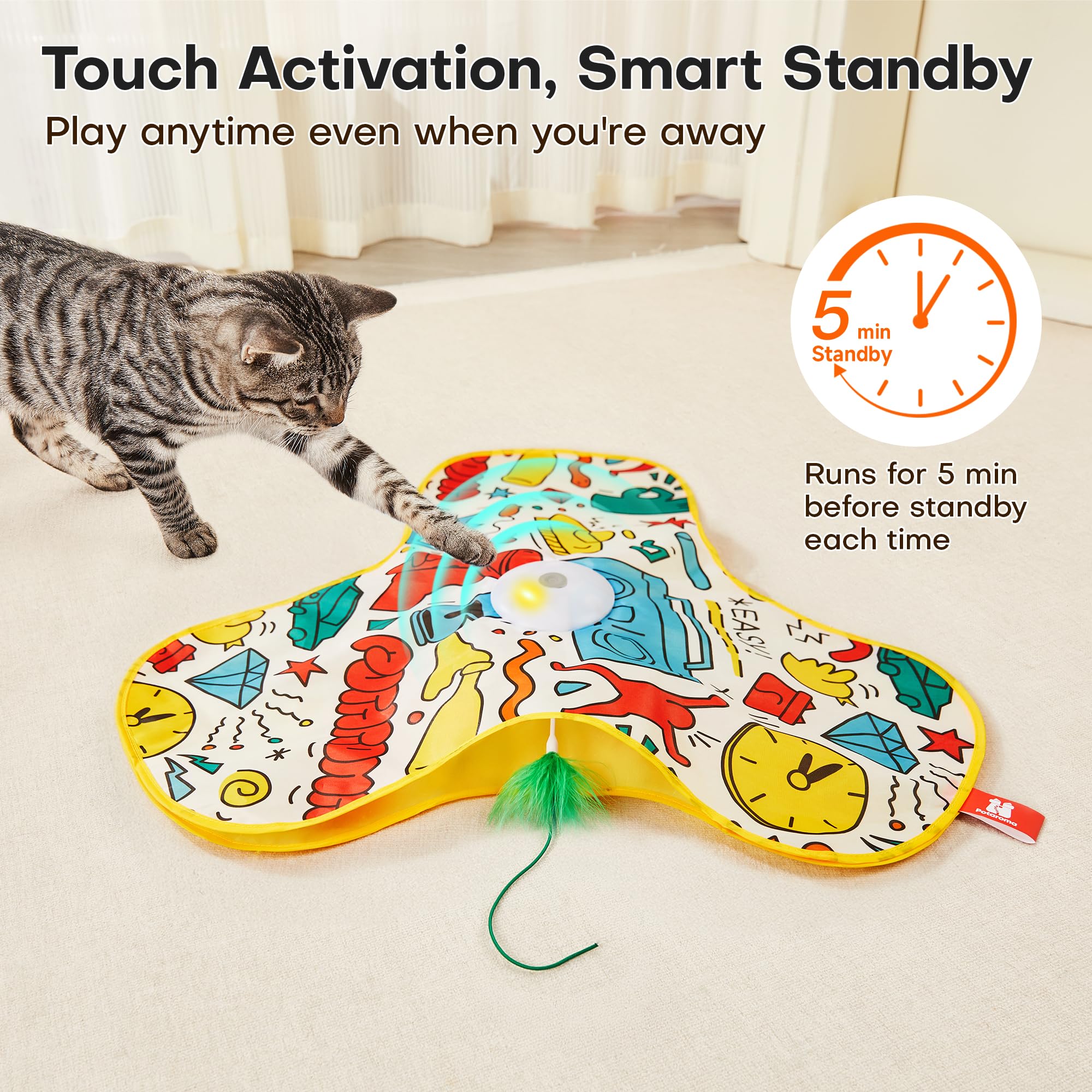 Potaroma Hide and Seek — Juguete Interactivo Escondite para Gato