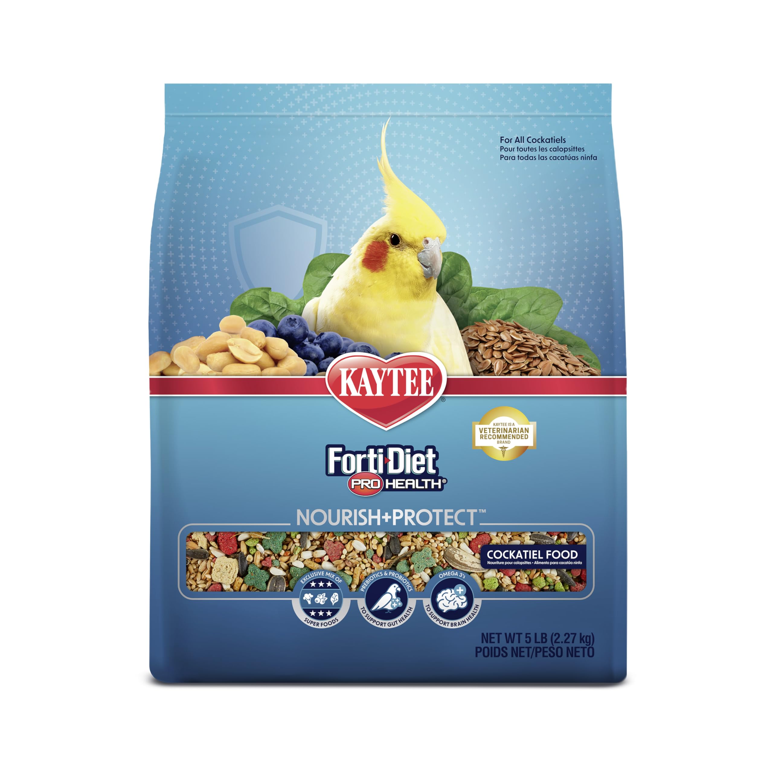Kaytee Forti-Diet Pro Health Nourish+Protect — Alimento Nutritivo y Protector para Cacatúa