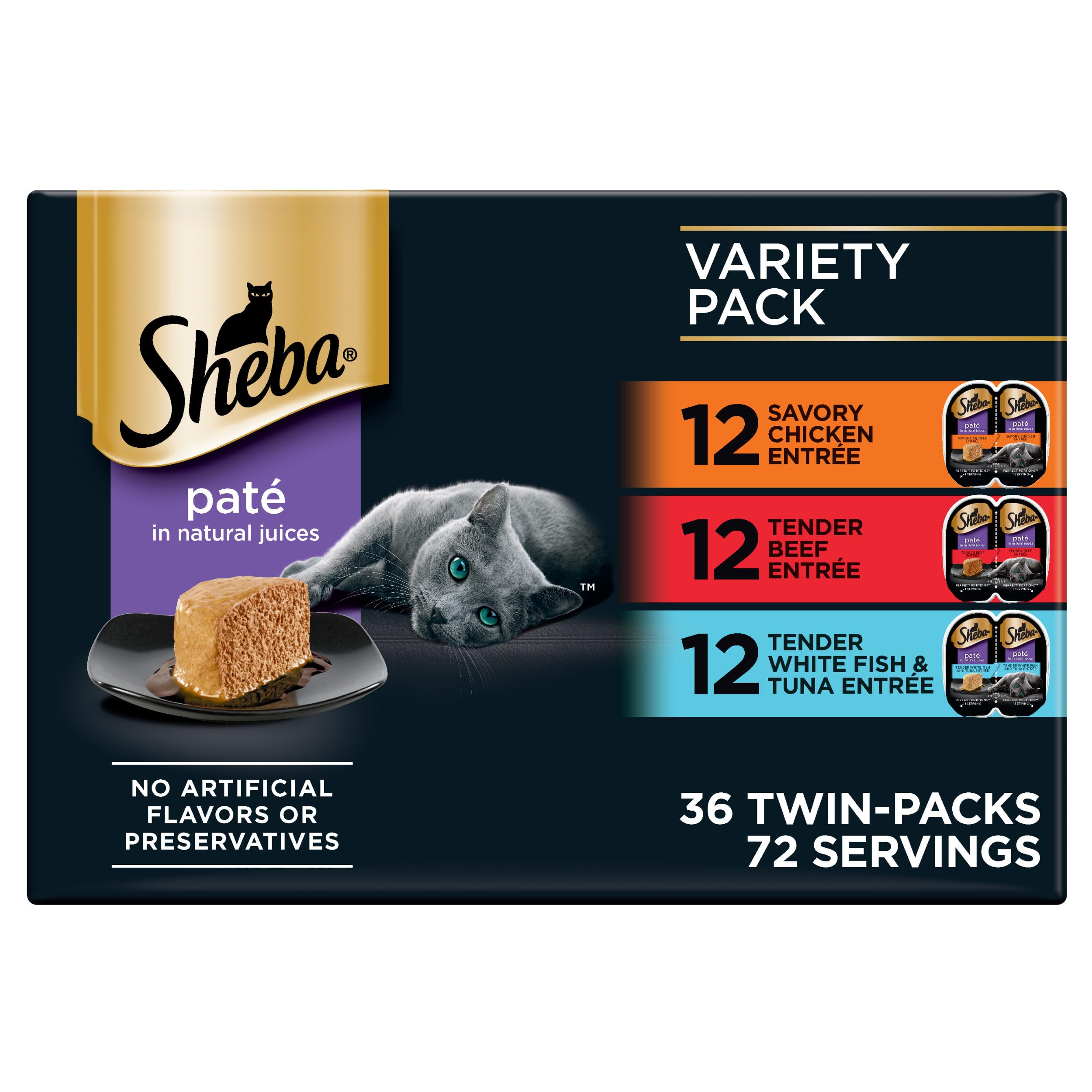 Sheba Perfect Portions — Alimento Húmedo en Paté para Gato Adulto
