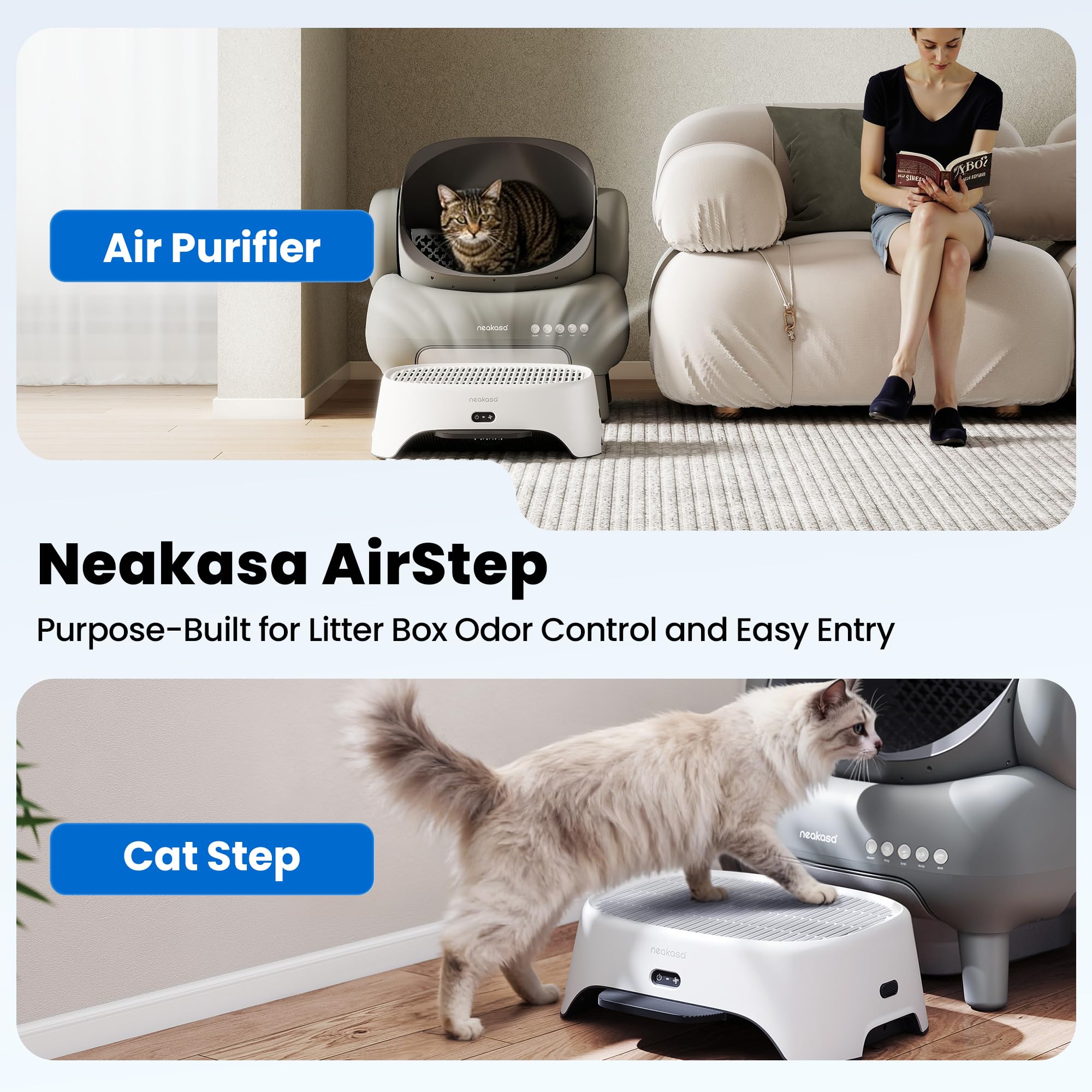 Neakasa — Escalón de Acceso para Caja de Arena Automática para Gato