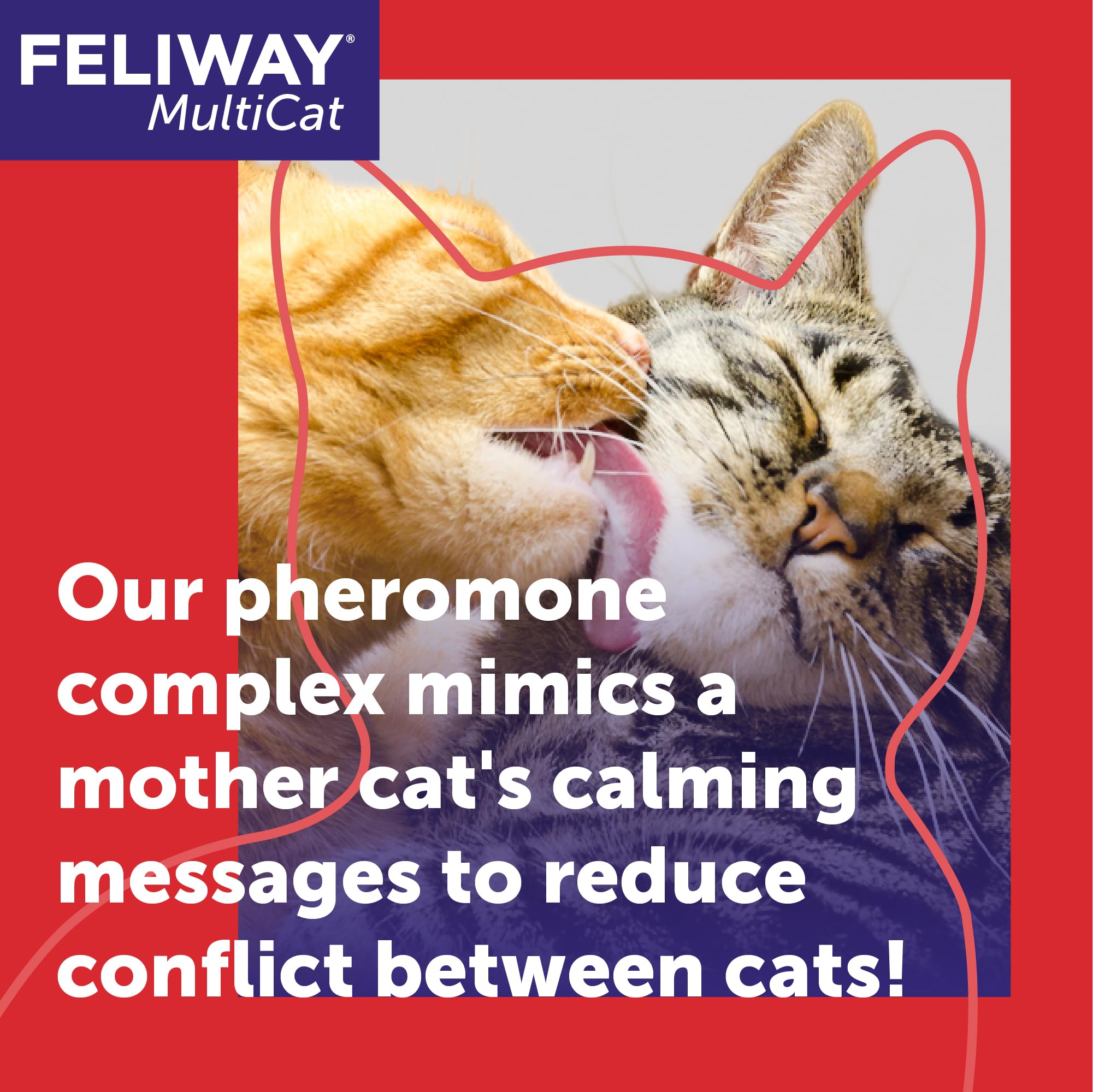 Feliway MultiCat — Difusor de Feromonas para Reducir Tensión entre Gatos (Kit Iniciador 30 Días)