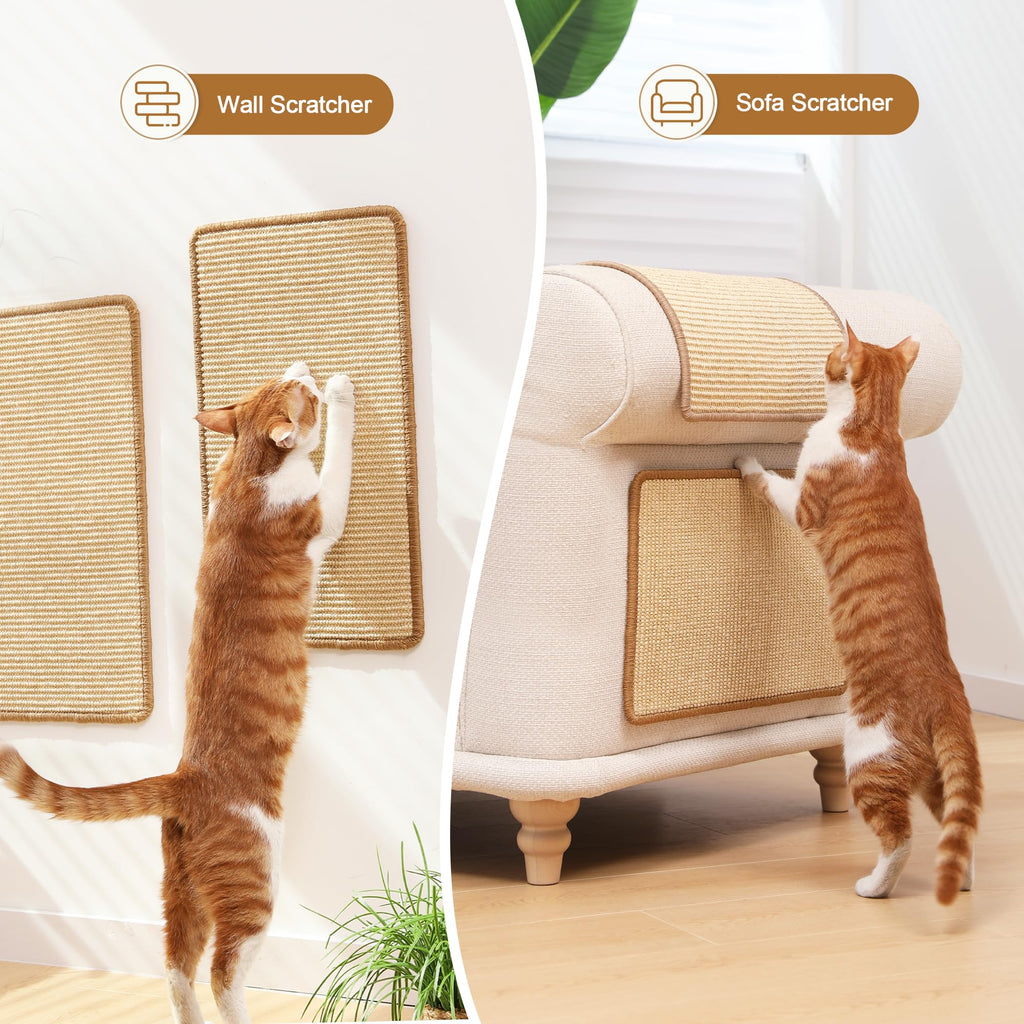 FUKUMARU — Tapete Rascador de Sisal Natural para Gato | Protege Tapetes y Sofás